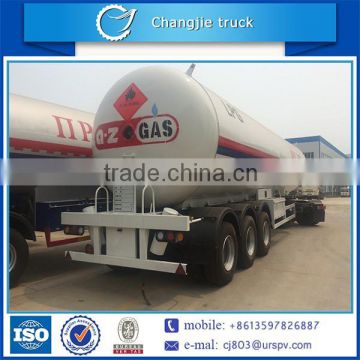 New design customized best sell super quality BPW 3 axle 58.5m3 lpg tanker trailer truck