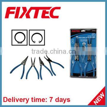 Fixtec Hand Tool 7 Inch 180mm cheap 4 Pcs Internal Circlip Plier set
