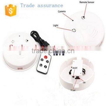 1280*960 Remote control Motion Sensor Home security mini DVR hidden HD camera Recorder Smoke Detector Alarm