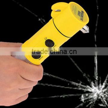 High quality 4 in 1 Car Emergency Tool / Emergency Safety Hammer / Safety hammer with flashlight/