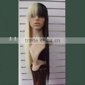 special design hair mixed color two binary cosplay wig