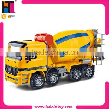 newest free wheel plastic concrete mixer truck toy for sale