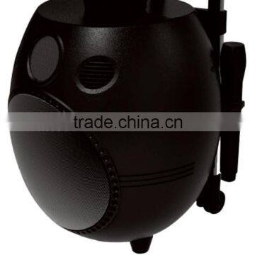Indoor Round ABS Plastic Trolley Rechargeable PA Speaker photo-3