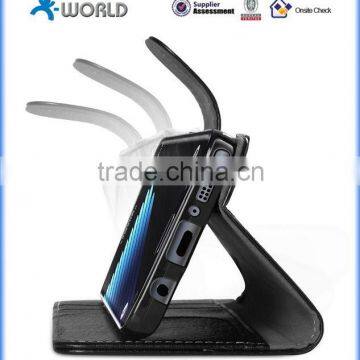 Hot Selling Leather Flip Wallet Case for Samsung Galaxy Note 7