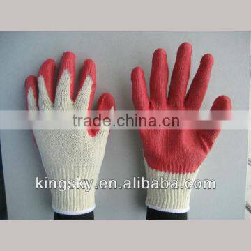 Smooth Latex Coated Glove with String Knit Lining