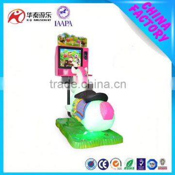 Coin operated indoor & outdoor screen amusement park horse racing