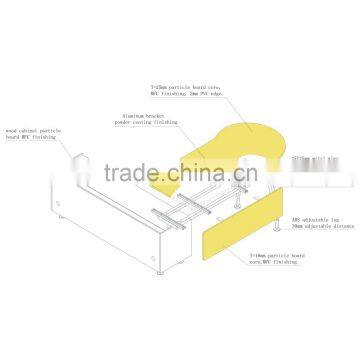 2016 Latest Deisgn CE&UL Certified Curved Office Desk photo-3