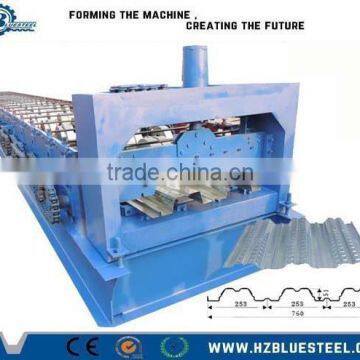 Automatic galvanized Metal Roof Sheet Cold Roll Forming Machine / Floor Deck Roll Forming Machine