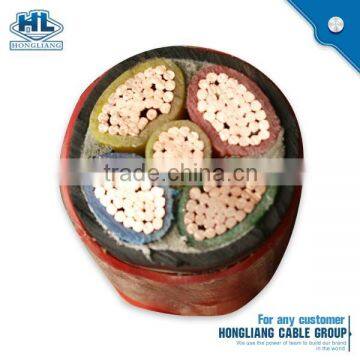 0.6/1KV Underground YJLV22 XLPE Insulated Steel Tape Armoured Power Cable Size