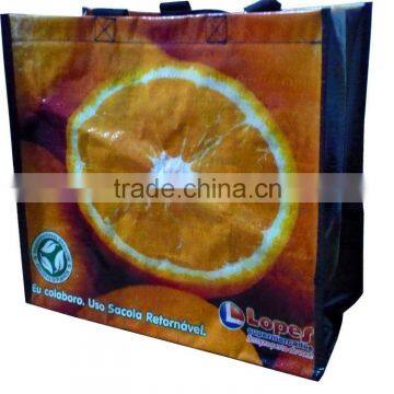 pp Woven Shopping Zipper Bags With Fruit photo-6