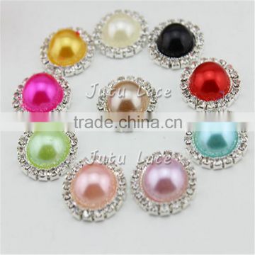 Cheap elegant crystal rhinestone & pearl can do clothing/wedding DIY accessories