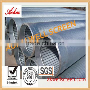 Low carbon galvanized wedge wire Johnson water well screen for water well drilling and farm irrigation filter