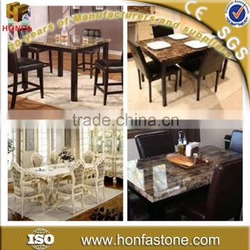 China cheap faux marble dining table at discount