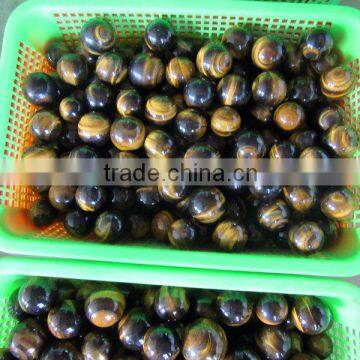 New promoted 100% pure natural tiger eye ball for Home Decoration