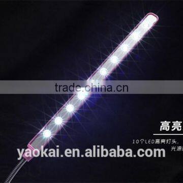 Flexible Neck Clip on 10 LED Mini Light USB photo-4