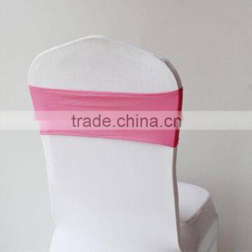 SCB-0007 Pink Spandex Chair Band For Wedding Elastic Chair Sash