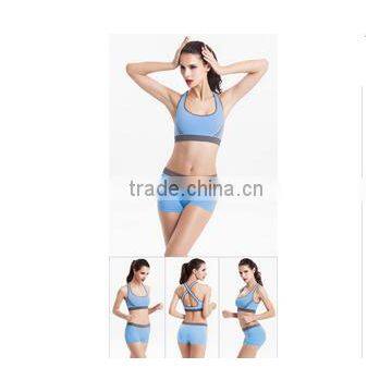 Quick-dry Sports Bra Set Shakeproof Ladies Running Fitness Vest Wireless Running Bra Yoga Sport Bra Sexy Womens Tracksuits Set photo-3