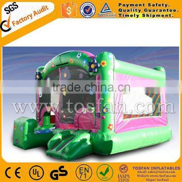 inflatable combo with slide,flower bouncer A3097