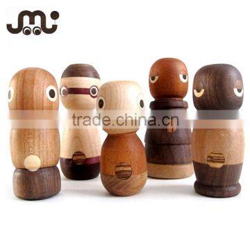 Eco-friendly cute wooden baby toy,soft smooth wooden infant toy