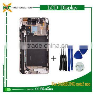 Black or White LCD For Samsung Galaxy Note 3 mini N7505 N750 Touch Screen Digitizer Frame Assembly