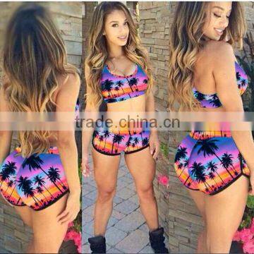 plus size print girls sexy bathing suits beachwear MK-KF976