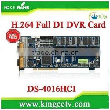 popular H 264 Hikvision 16 channels Hikvision dvr card 16CH (DS-4016HCI)