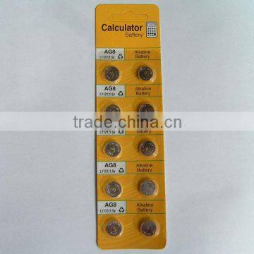 AG8 ALKALINE MANGANESE DIOXIDE BUTTON CELL