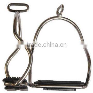 Horse riding equipment double safety stirrup