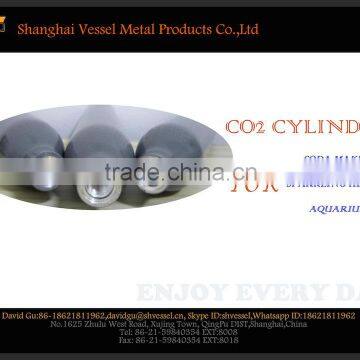 High pressure Alumimun Alloy 0.6L Small CO2 Cylinder for Home Soda Maker
