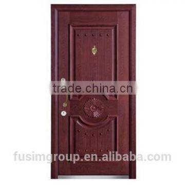 Finished Surface Finishing and Entry Doors Type Steel Wooden Door