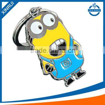 3D cartoon design zinc alloy keychains with cheap price