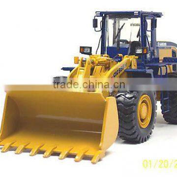 3 ton wheel loader W136 with Cummins engine, HYM concrete block making machine