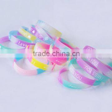 Custom Funny Diy Debossed Embossed Silicone Wristband, Cool Tie Dye Egypt Silicone Bracelet Wristband Wholesale photo-5