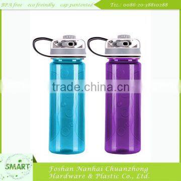 2014 the hot sale new design BPA free active carbon filter water bottle with customized color