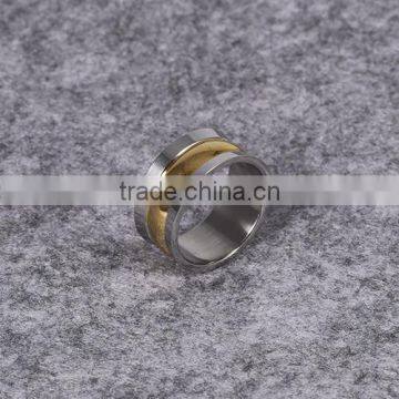 China Wholesale Silver Gold Stainless Steel Perfect Quality Jewelry New Fashion Ring for Men photo-3