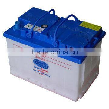 Dry charged auto battery(N80 12V80AH) automobile battery