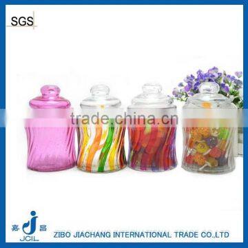 250ml round glass jar with plastic cork lid