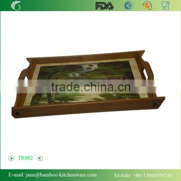 2015 Chinese Style Cherry Pattern Tea Tray with patterns