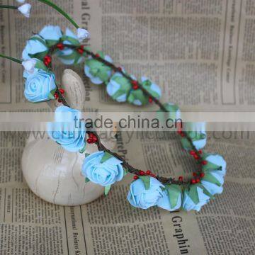 traditional silk artificial Flower Head Wreath Garland with flower crowns