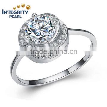 Wedding ring series 16 zircons romantic 925 sterling silver jewelry ring