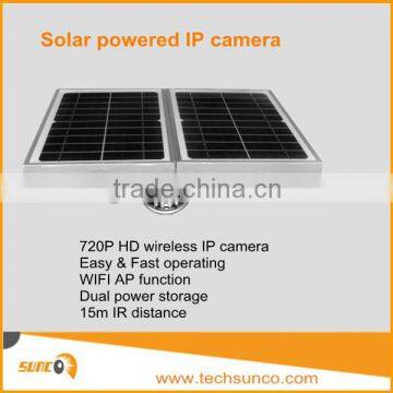 720P P2P wireless wifi solar security camera system