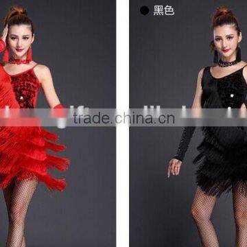 Modern Dance Costumes, Belly Dress for Women, Sequined Tassels Costumes for Sale