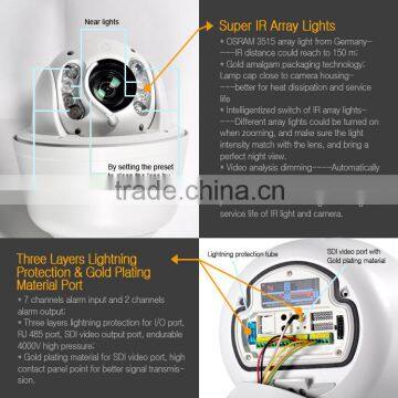 LS VISION 5 Inch Auto Tracking 960P 120m IR Long Range Outdoor IP PTZ Camera Sony Sensor photo-5