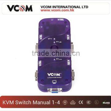 High Quality 1 to 4 Ports Push Button Auto KVM Switch photo-4