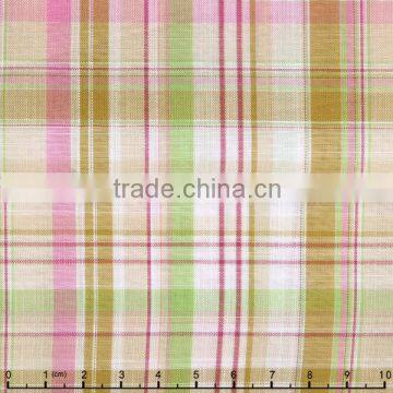 James no Minimum Regular Soft Yarn Dyed Colorful Big Check Plain Fabric photo-2