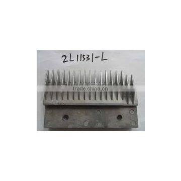 2L11531-L Escalator Comb Plate 157.8*99mm, 17T, Aluminum, Left