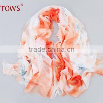 Cheap Fancy Chiffon Silk Fabric Shawl Scarves for Lady Women Low Price photo-6