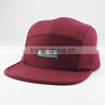 Fashion Design Cheap 5 Colors Custom Flat Brim 5 Panel Cotton Twill Cap photo-3