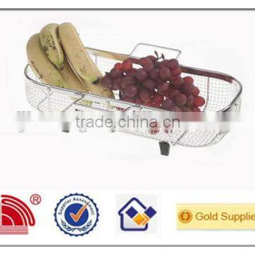 Wire Basket , Metal Wire Fruit Basket,Round Stainless Steel Wire Basket