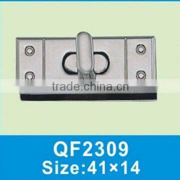 QF2309 fashion metal turn lock for bags ellipse shape noble design